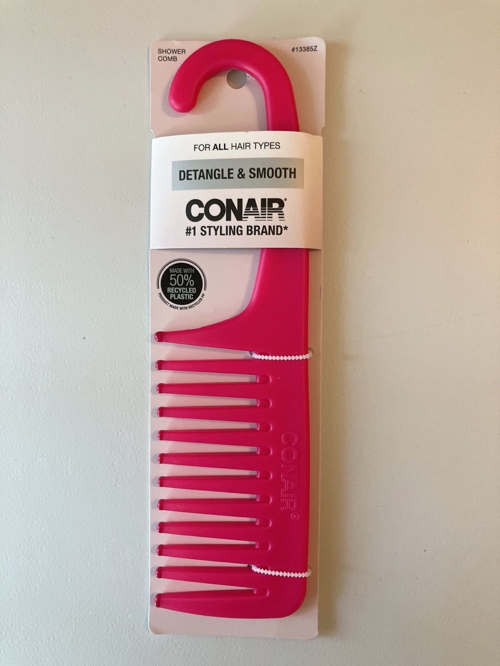 Conair Pink Wide-Tooth Detangling Comb